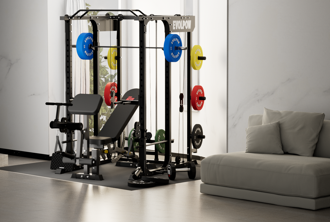 Squat rack in living room sale